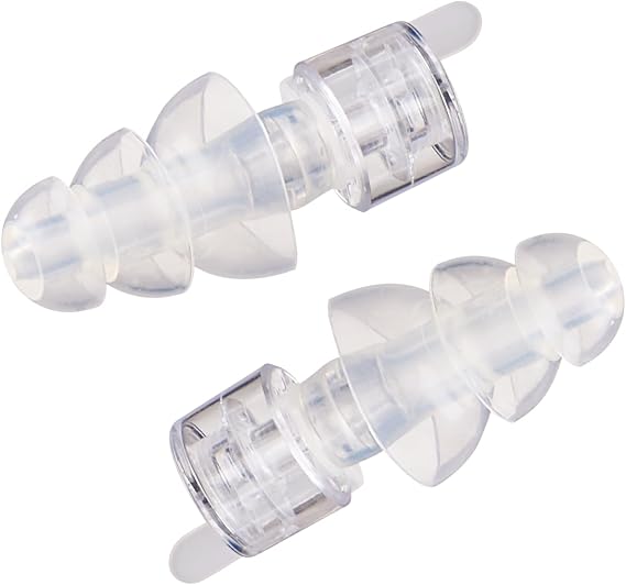Etymotic ER20XS ETY Earplugs - Standard Size, Clear - High-Fidelity Hearing Protection - Up to 20 dB Sound Reduction - Reusable - Includes Neck Cord & Carrying Case