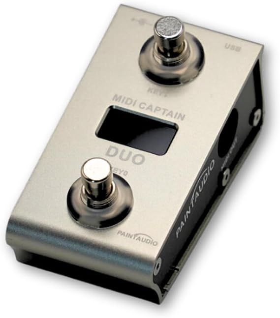 Paint Audio MIDI Captain DUO Foot Controller Multi-Effects Keyboards Synthesizer USB-MIDI DAW DSP Software USB-HID Support Multi-state Switch Cycling (MIDI Captain DUO)