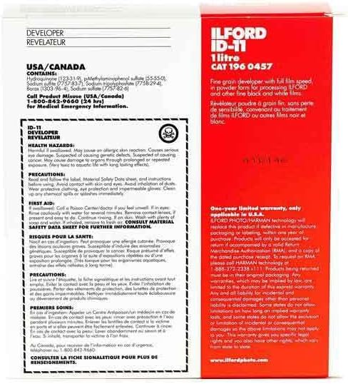 Ilford ID-11 Fine Grain Developer for Black and White Film, 1 Liter