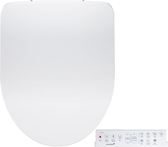 SmartBidet SB-1200RR 電動ビデ便座 丸型トイレ用 リモコン付き プレミアム無制限温水常夜灯付き