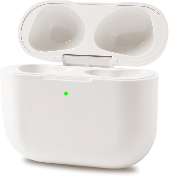 Wirelss Charging Case Compatible with AirPod 3, Replacement 3rd Generation Charger Case with Bluetooth Pairing Sync Button (Beige White)