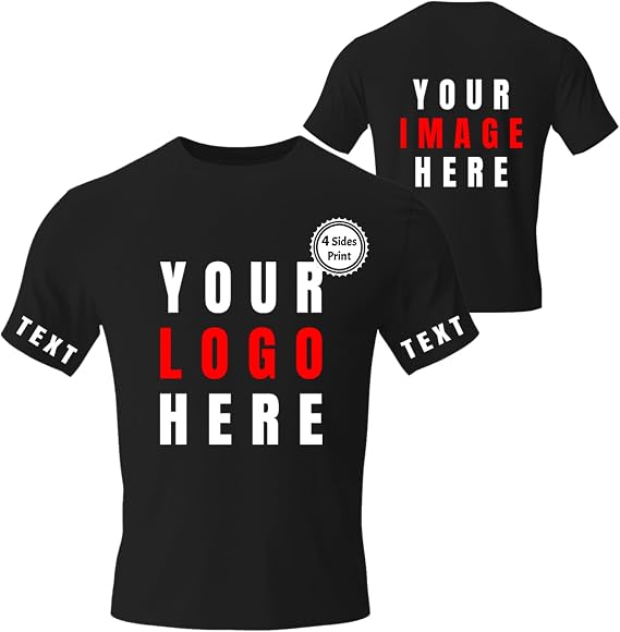Custom T Shirts Design Your Own Customized T Shirts Personalized T Shirts Tee with Logo Text Photo Image