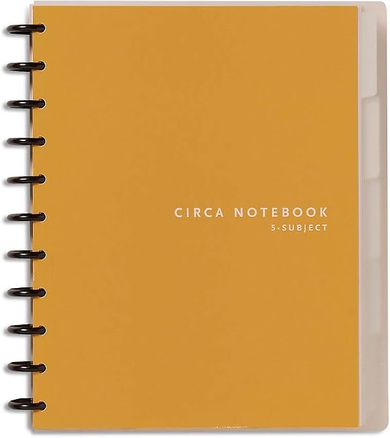 Levenger Circa 5-Subject 1/4-Inch Ruled Notebook - Letter (ADS6180 NM)