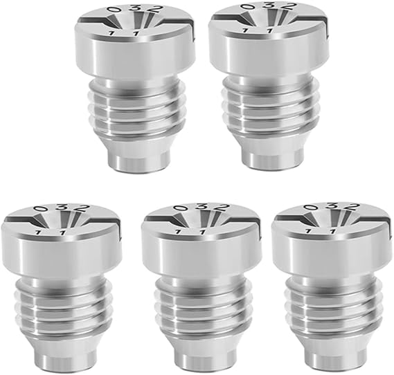 5/10PCS Stainless Steel/Brass Foam Cannon Orifice Nozzle and Stainless Steel Foam Manufacturer Universal Thread Snow Foam Spear Tips Stainless Steel 1.5mm 5pcs