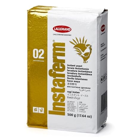 Lallemand Dry Yeast for Sweet Doughs (500 g Instant Yeast Powder) Gluten Free - Vegan - Kosher & Halal - Dry Yeast Powder in Professional Baker Quality