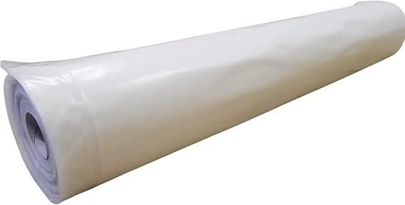 Farm Plastic Supply - Clear Greenhouse Plastic Sheeting - 6 mil - (10' x 40') - 4 Year UV Resistant Polyethylene Greenhouse Film, Hoop House Green House Cover for Gardening, Farming, Agriculture