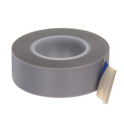 HARFINGTON PTFE Film Tape Roll, 0.8 x 33 ft High Temperature Tape 0.18mm Thickness with Single Side Adhesive for Vacuum Sealer Machine, Hand Impulse Sealers, Gray
