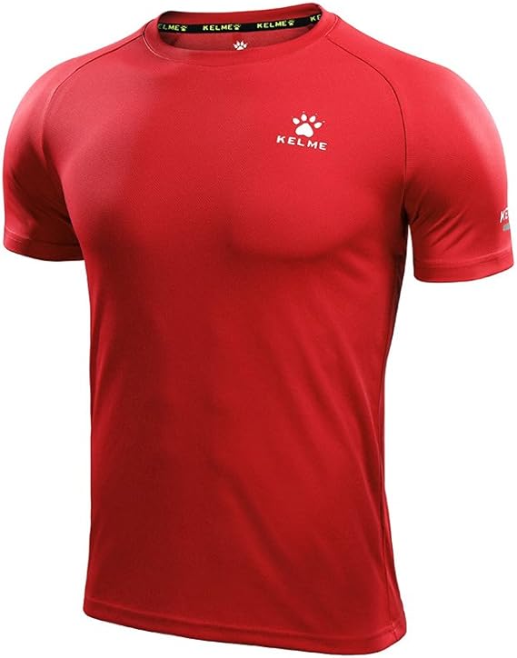 KELME Men's Thermal Compression Shirts, Short Sleeve Base Layer, Active Soccer Football Undershirt