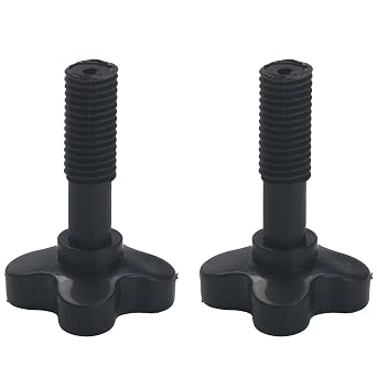 2Pcs Canopy Fixing Screw Bolt Black Plastic Screw Fittings Fastener Screw for Garden Swing Chair Canopy M12 Bolts