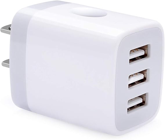 Fast Charging Block, USB Plug Charging Adapters 3.1A Multiple Wall Charger