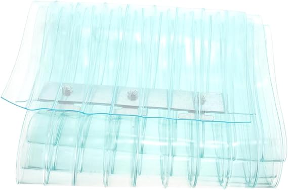 ULTECHNOVO 1.8m Windproof PVC Strip Curtain Door Curtain for Freezers and Warehouses Thick Wide High Easy Access Partition for Commercial Use