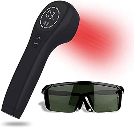 Cold Laser Human/Vet Device with LED Display Targets Joint and Muscles for Infrared Light(2x808nm +12X650nm)