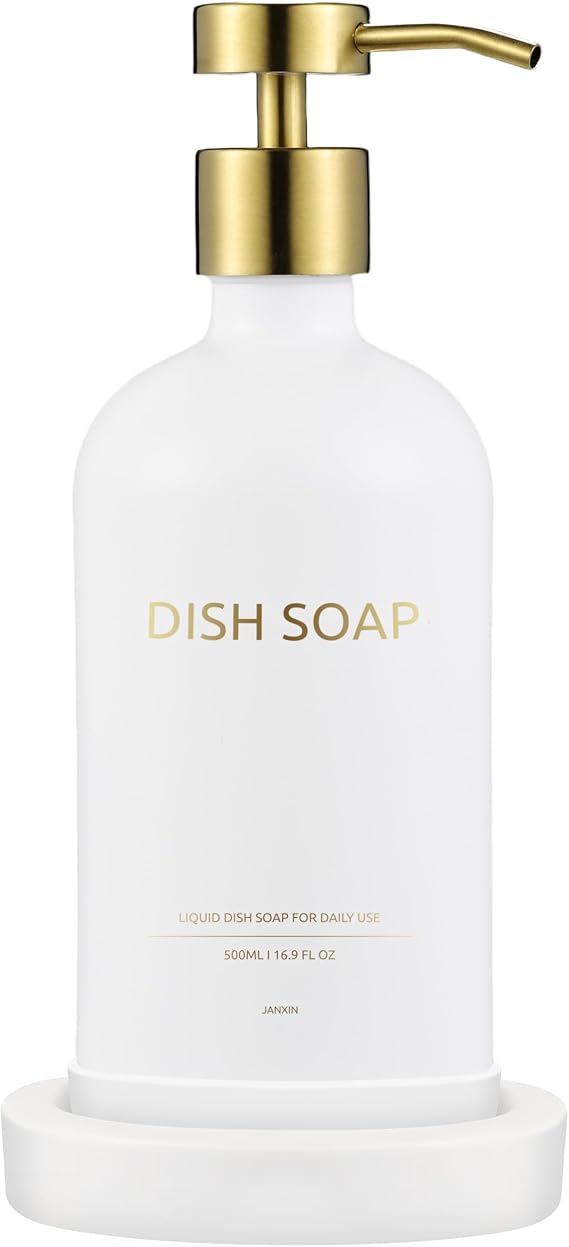 Soap Dispenser Set Elegant Glass Dispenser Set