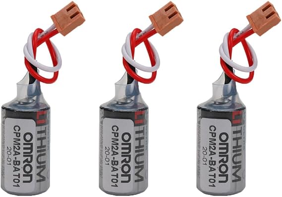 BALOLO (3-Pack) CPM2A-BAT01 ER3V 3.6V 1000mAh Non-Rechargeable Lithium Battery for OMRON CPM2A-BAT01 CPM2ABAT01 CPM2A CQM1H