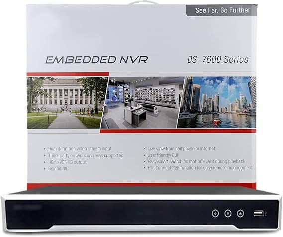 16-Channel PoE 4K Network Video Recorder NVR, Embedded Plug & Play DS-7616NI-K2/16P