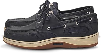 Sebago Clovehitch II FGL Waxed Boat Shoes - Leather Moccasins for Men with Breathable Mesh Panels, Anatomical EVA Midsoles, and Slip-Resistant Outsoles