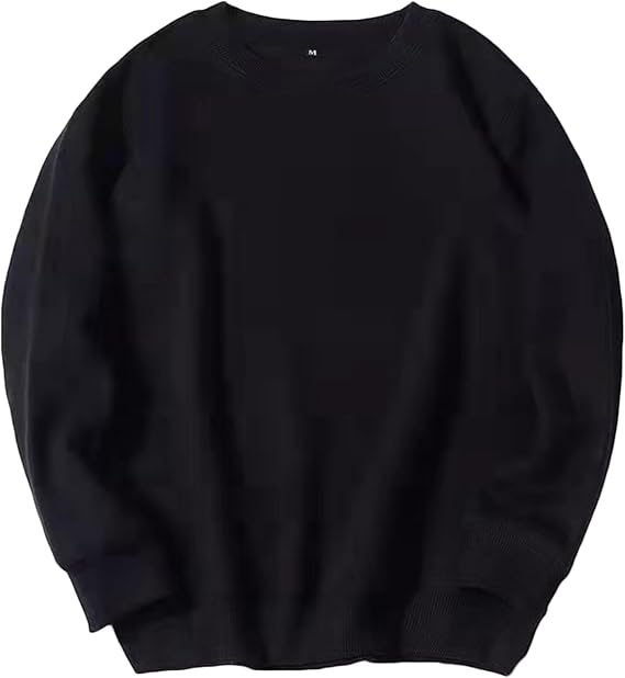 Crewneck Sweatshirt for Men Long Sleeve Solid Workout Gym Athletic Shirt Causal Stylish Pullover Fall Fashion Top