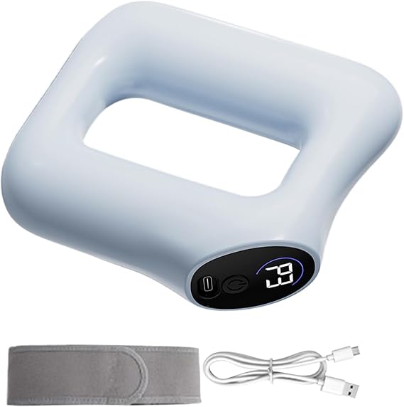 Multifunctional Full-Body Fascia Ring,Silicone Deep Tissue and Fat Burning Workouts,Ergonomic Electric Fascia Massager,Abdominal Massage Tool for Belly Neck Waist Arms Legs (Blue)