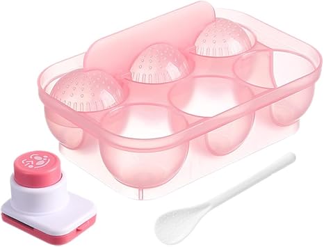 ULTECHNOVO 1Set Reusable Rice Ball Mold Onigiri Sushi Maker for Easy Homemade Rice Balls Rice Shaper for Healthy Family Meals and Bento Lunches
