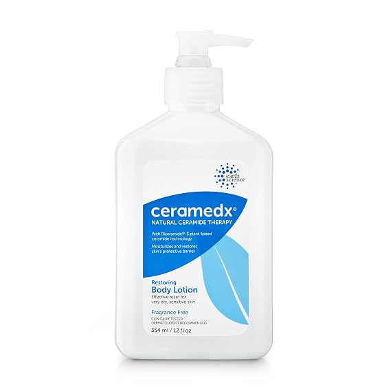 Ceramedx - Restoring Body Lotion | Natural Ceramide Lotion for Dry, Sensitive Skin | Cruelty Free, Vegan & Fragrance Free (12 fl oz) (3)