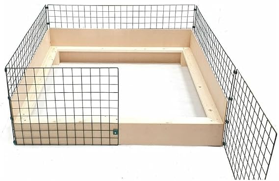 Whelping Box 1.2m x 1.2m – Extra Strong Whelping Box for Dogs | Pig Rails | Spacious Whelping Pen for Puppies | Easy-Clean, Durable Puppy Birthing Box for All Dogs