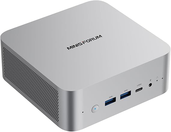 MINISFORUM AI X1 Mini PC, AMD Ryzen AI 9 HX 470, (12C/24T, up to 5,2 GHz,86 TOPS), Radeon 890M, 2 x USB4, OCuLink, Quad 4K Output, Wi-Fi 7, 2.5GbE(NO RAM/SSD/OS)