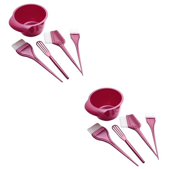 balacoo 2sets Hair Dye Kit Bowl Brush Ash Hair Coloring Tools Root Touch up Tint