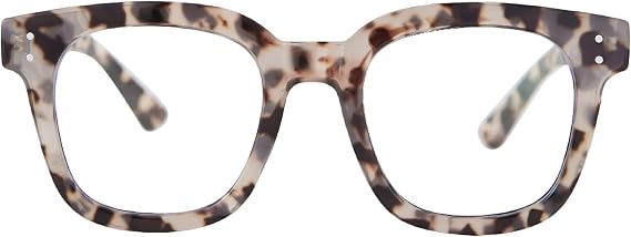 Madison Avenue Blue Light Blocking Glasses for Women, Anti Blue Ray Computer Gaming Glasses, Anti Eyestrain UV Glare (Grey Demi)