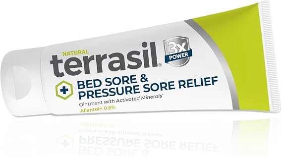 terrasil Bed Sores Treatment Cream, Fast Healing, 3oz | Natural Ingredients for Healing Bedsores, Pressure Sores, Ulcers & Wounds. Soothing Fast Relief. Dermatologist Tested