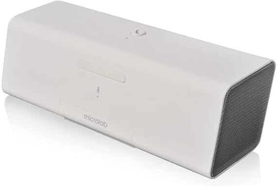 Microlab MD212 Bluetooth Wireless Portable Stereo Speaker for Tablet, Smartphone and Notebook (White)