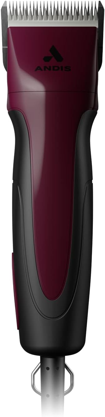 Andis 68530 Excel 5-Speed Detachable Blade Clipper Kit, Burgundy