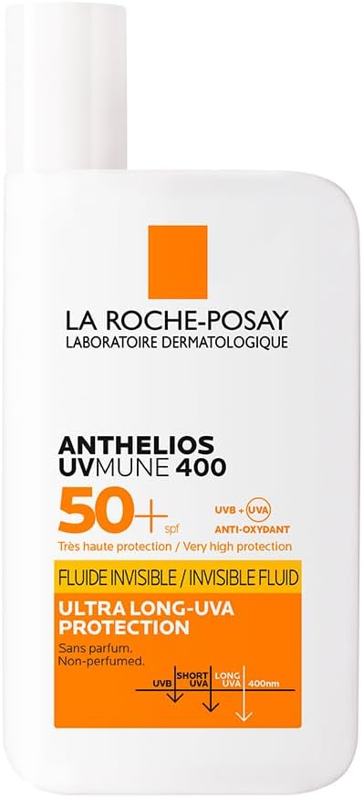 LA ROCHE-POSAY Anthelios UVmune 400 Fluid Invisible SPF50+ Sunscreen 50 ml