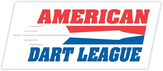 Adl american dart league sticker decal 6" x 3"