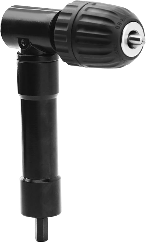 Right Angle Drill Attachment, 0.8-10mm Right Angle Bend Extension 90 Degree Drill Bit Corner Adapter Cordless Right Angle Drill Attachment Adapter for Driving Screws in Tight Spaces