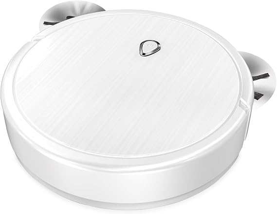 Robot Vacuum,Robotic Vacuum Cleaner,Aspiradora Robot,Advanced Obstacle Avoidance,Slim Design, Ideal for Pet Hair, Hard Floor, Carpet(White1)