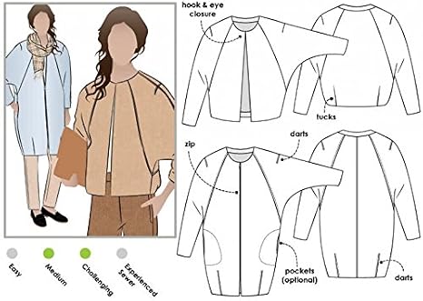 Style Arc Ladies Sewing Pattern Alegra Jacket & Coat