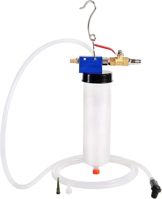 YSTOOL Brake Clutch Fluid Pneumatic Vacuum Bleeder Bleeding Tool Kit 340ML | Change Brake Clutch Oil Power Steering Oil Engine Oil from Brake Bleeder Valve for Auto Car Truck Motorcycle Use