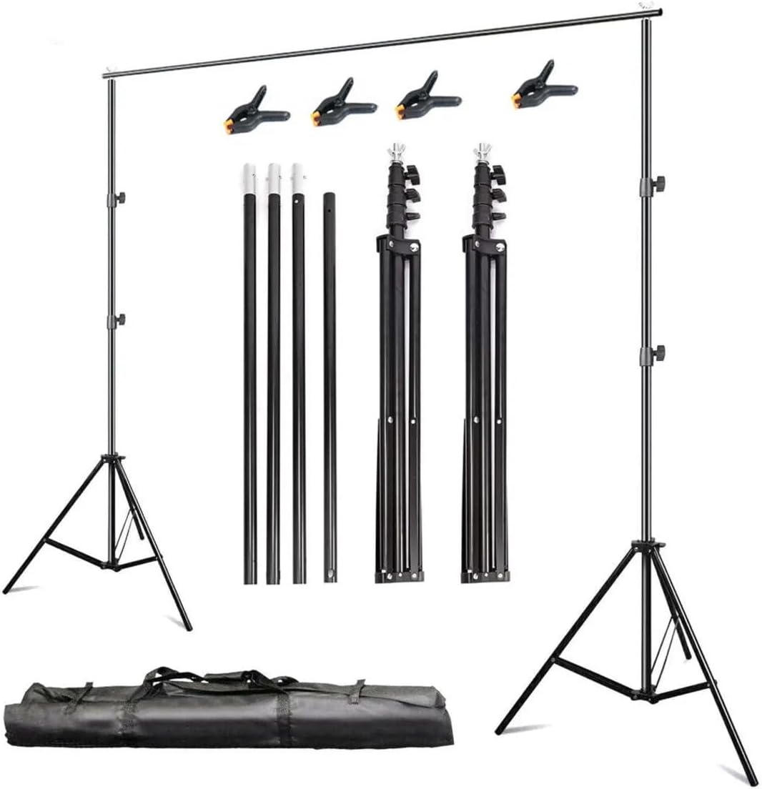Rabsev 2.5x3m Background Stand Backdrop Curtain Stand For Product And Video Shooting