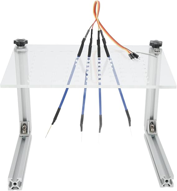 BDM Frame Board，Silver LED BDM Frame Bracket Multifunction ECU Programming Tool with 4 Probe Pin for Vehicle