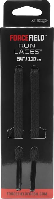 Forcefield Run Lace, Flat black 54"