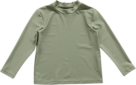 Toddler Girl Boys' Long Sleeve Rashguard Swim Shirt Kids Toddler Swimwear Surf Tops UPF 50+ Sun Protection