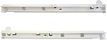 Upgraded Lifetime Appliance WR72X239 & WR72X240 Crisper Drawer Glide Slide Rail (Left & Right) Compatible with General Electric (GE) Refrigerator