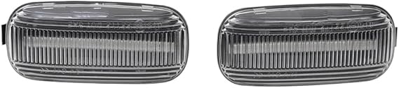 Sequential Light For For A3 8P For A4 B6 B7 For A8 For A6 S6 For C5 C6 4f Pre-facelift 2002-2011 2PCS LED Dynamic Side Marker Turn Signal Light Sequential Lamp Turn Signal Lamp Assembly(Dynamic Crys