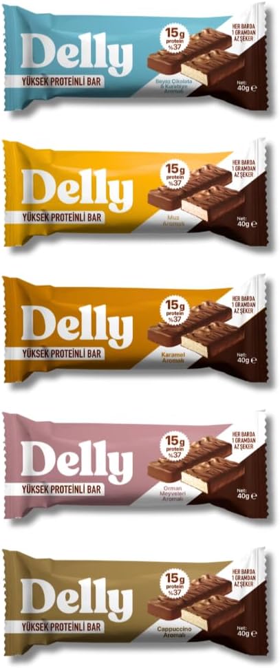 12 Adet Çikolata Kaplı - Yüksek Proteinli Bar Karışık Kutu