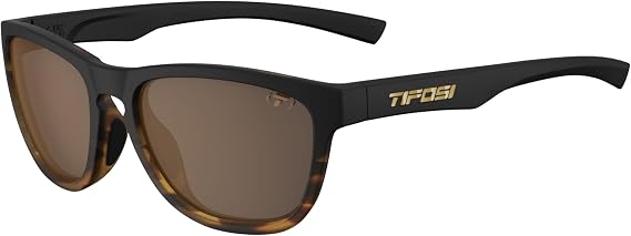 Tifosi Swank S Small-Fit Lifestyle Tangle Free Sunglasses | 100% UVA/UVB, shatterproof polycarbonate. Small-fit frame, hydrophilic nose pads. For running, hiking & everyday wear.