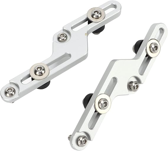 Windscreen Support Holder, Height Rustproof Windshield Mount Bracket Kit Reducing Noise for Motorcycle (Silver)