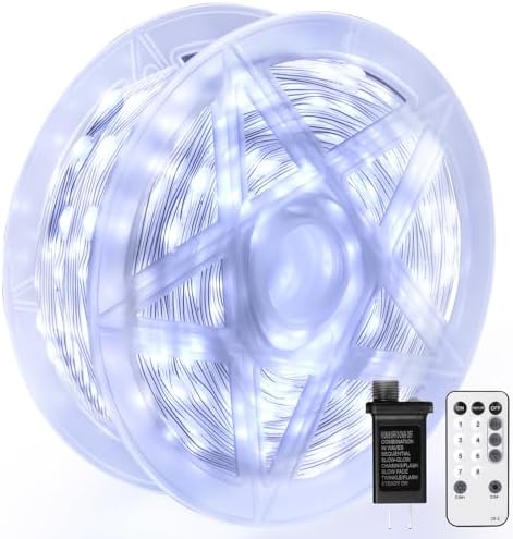 OGORI 262FT 1000LED Fairy Lights Outdoor, Cool White Fairy String Lights 8 Modes Remote & Timer, IP67 Waterproof Fairy Tree Lights for Bedroom, Wedding, DIY, Centerpiece, Christmas Decorations