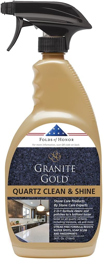 Granite Gold Quartz Clean & Shine for Quartz and Natural Stone, 24 oz Spray