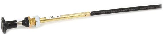 Mower Mechanical Choke Cable, For Carburetors of Grasshopper FrontMount and MidMount Models, Restricts Air Flow for Enriched Fuel-Air Mixture, Genuine Replacement Part, OEM 142218