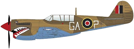 Hobby Master HA5507 P-40N Kittyhawk FX-760, 112 Squadron 1:72 Diecast Model